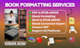 convert PDF to epub, paperback format, and amazon KDP