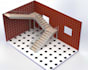 design structural steel staircases with marble treads