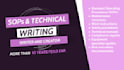 write professional sops, safety procedures, checklists, and technical documents