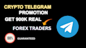 telegram promotion, grow crypto telegram channel with real, targeted subscribers