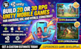 build 2d or 3d rpg unity mobile games for android, ios, and HTML5, construct