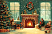 draw christmas cartoon caricature