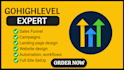 build gohighlevel website, gohighlevel landing page