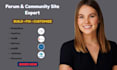 build, customize, fix your forum website using wpforo, bbpress, xenforo, mybb