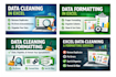 clean, format, merge, split excel data