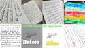 write notes, letters with graceful cursive handwriting