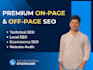do complete on page SEO and fix ranking issues