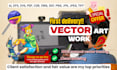do vector artwork and vector tracing