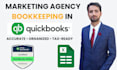 do monthly quickbooks bookkeeping for US marketing agencies