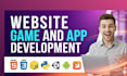 develop, design and debug websites, web apps, mobile apps and game projects