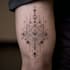 create sleeve tattoo design in geometric style