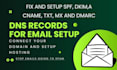 fix your email setup issues txt spf cname dkim dmarc