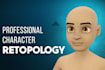 do 3d model retopology, uv unwrapping, and texture baking