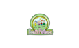 design modern surprising childcare logo with playhouse