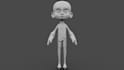 create stylized 3d character with optimized topology