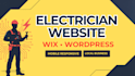 design an electrician website in wix or wordpress