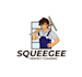 design modern cleaning windows mascot logo