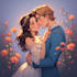 paint custom couple portrait