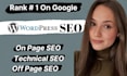 optimize your wordpress website onpage technical SEO for top google ranking