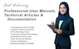 write user manuals, documentation, and technical articles