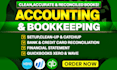 do clean up, catch up bookkeeping in quickbooks and xero