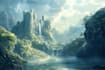 do fantasy background and landscape
