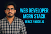 be mern stack developer full stack web developer for saas web app development