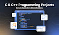 do c and cpp programming projects and console applications