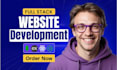 do website development as full stack web developer PHP laravel HTML CSS vuejs