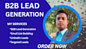 do b2b lead generation expert, linkedln, verified email