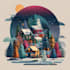create festive holiday christmas design illustration