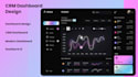 do modern ui ux design for saas, crm, dashboard UI  in figma