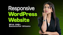 develop responsive wordpress website for you