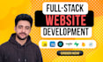 do custom website development as a front end or full stack developer