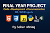 do coding project in java,python,ai,fyp, fyp documentation,assign