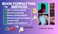 convert and format your PDF or word into epub