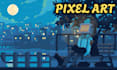 design eye catching pixel art, anime pfps, pixel backgrounds and lofi animations