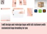design or redesign logo with customized stationery