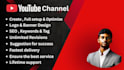 create and optimize a youtube channel professionally