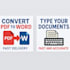 convert your PDF to word and type your documents