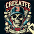 create professional t shirt skull graffiti logo