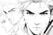 illustrate comic book page manga anime graphic
