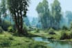 paint landscape in oil painting