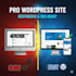 create a modern website using HTML and CSS