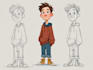 draw cute cartoon character