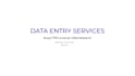 accurate data entry,typing,copy paste and websearch