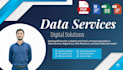 do data entry, copy paste, data scraping, email, pdf to excel data entry