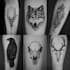 professional tattoo design black and white or color