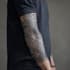 create sleeve tattoo design in geometric style