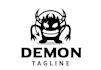 design a devil logo with bold and edgy style